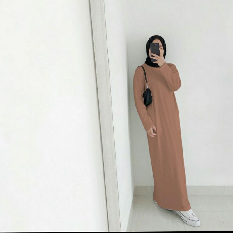 MAIRA_OFFICIALSTORE (BISA COD) Inner Dress Lengan Panjang Manset Gamis