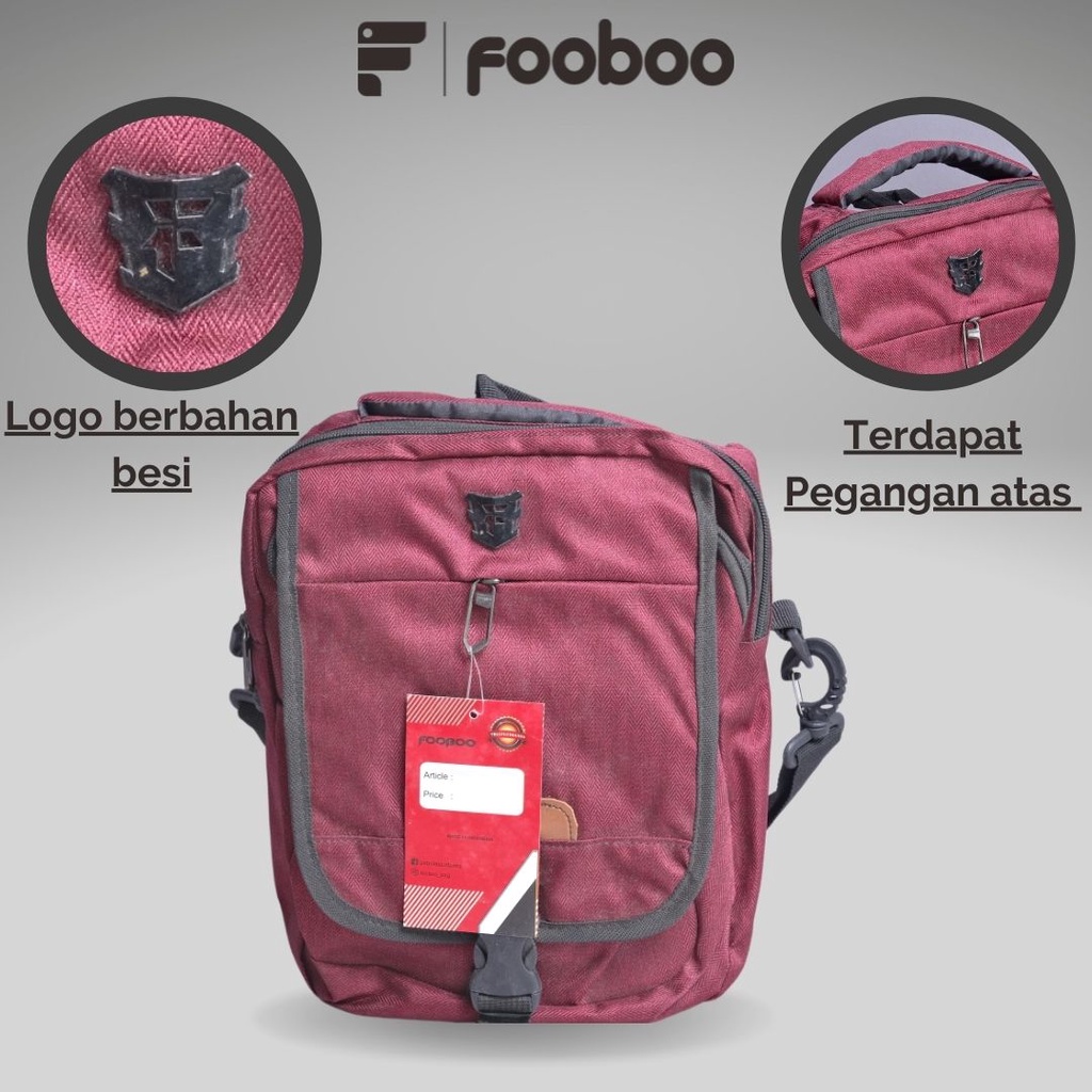 FOOBOO MESSENGER BAG TAS KERJA TAS SELEMPANG PRIA WANITA