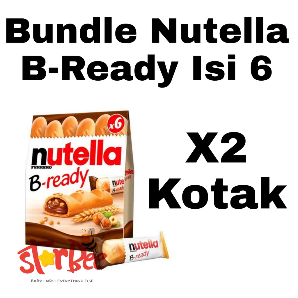 Bundle Nutella B-ready isi 6pcs / Nutella B-Ready / Ferrero Nutella / Nutella