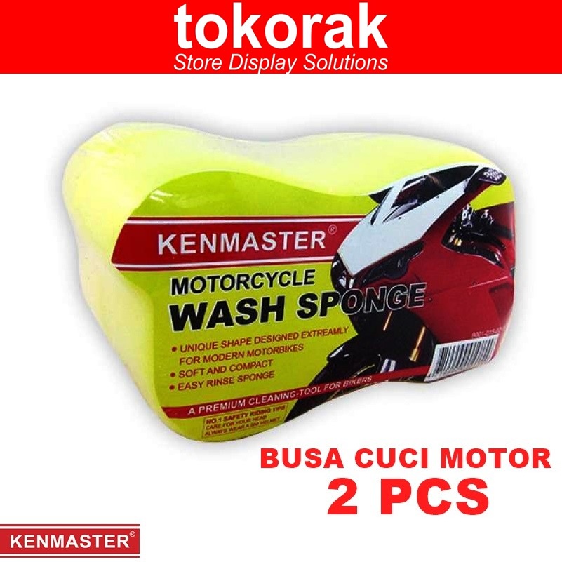 KENMASTER BUSA SPON CUCI MOBIL MOTOR 2 PCS - MOTORCYCLE WASH SPONGE