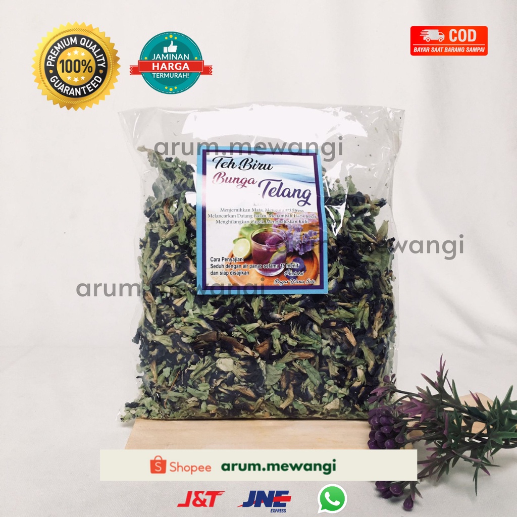 

100 gr TEH BUNGA TELANG (BUTTERFLY PEA FLOWER TEA) MURAH