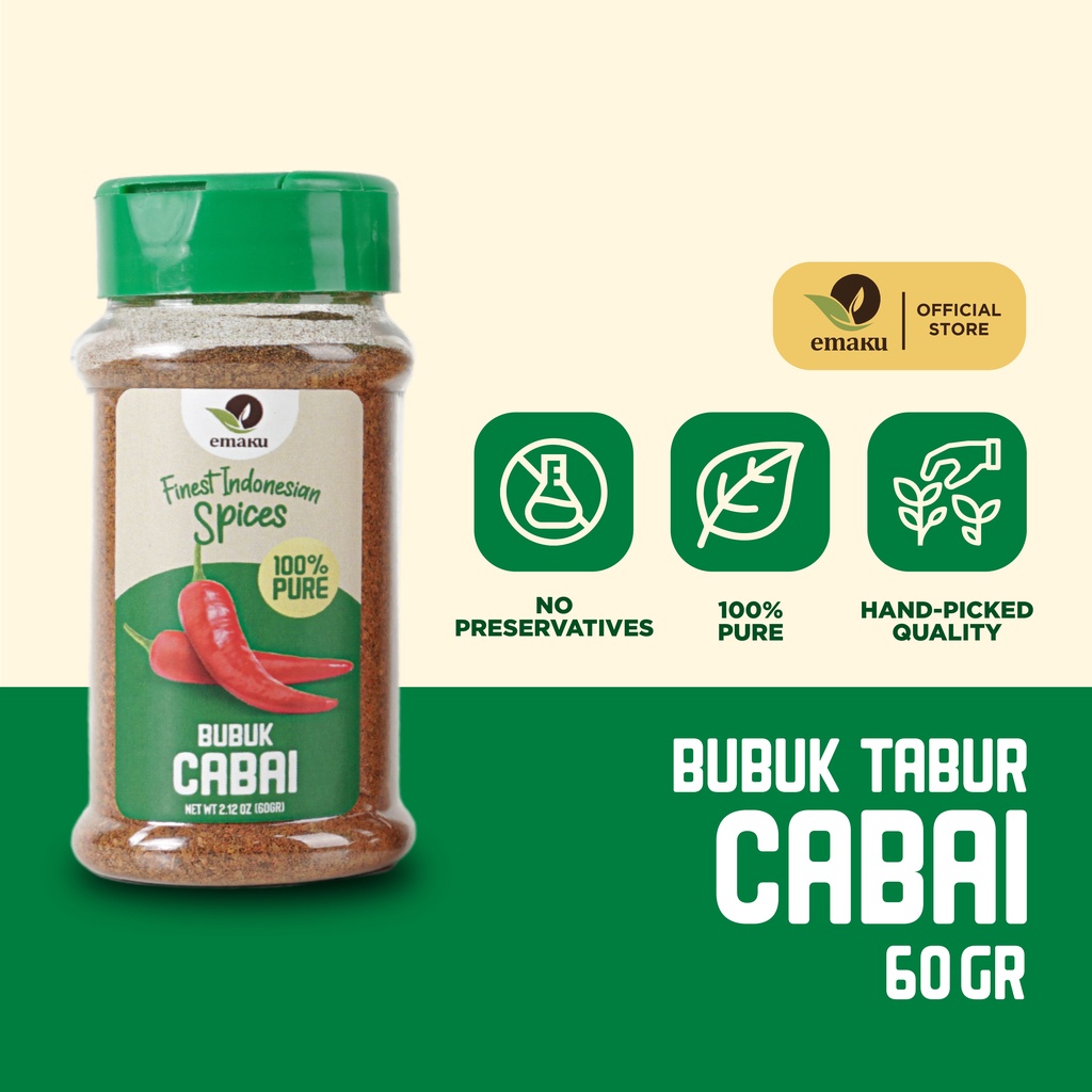 

Emaku Bubuk Cabe Murni Chili Powder