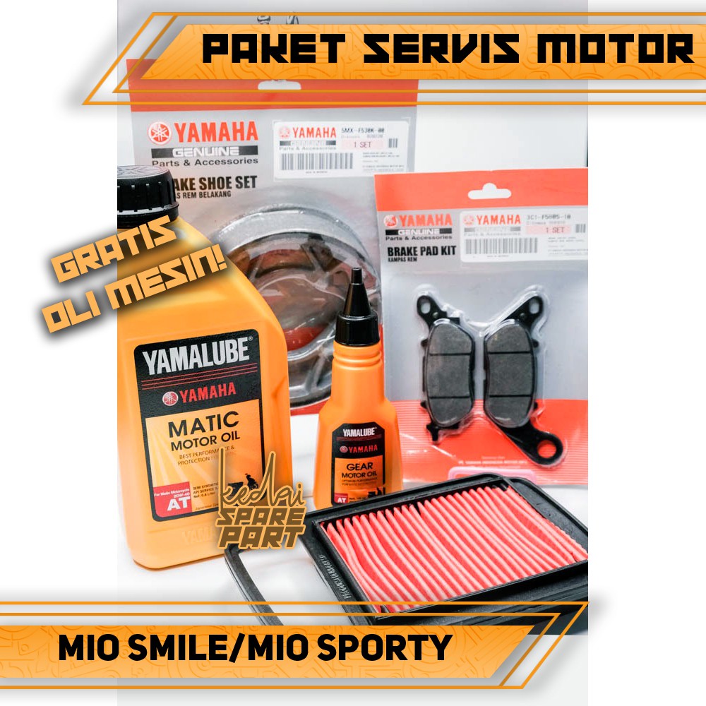 PAKET HEMAT PAKET SERVICE YAMAHA MIO SMILE/MIO SPORTY GRATIS OLI MESIN