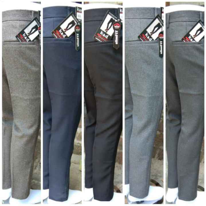 CELANA KANTOR FORMAL PRIA SLIMFIT BAHAN DASAR KAIN WOLL