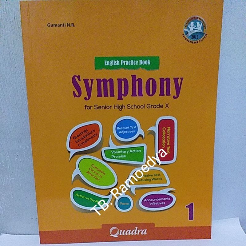 Buku PSM Symphony SMA/MA Kelas X Quadra