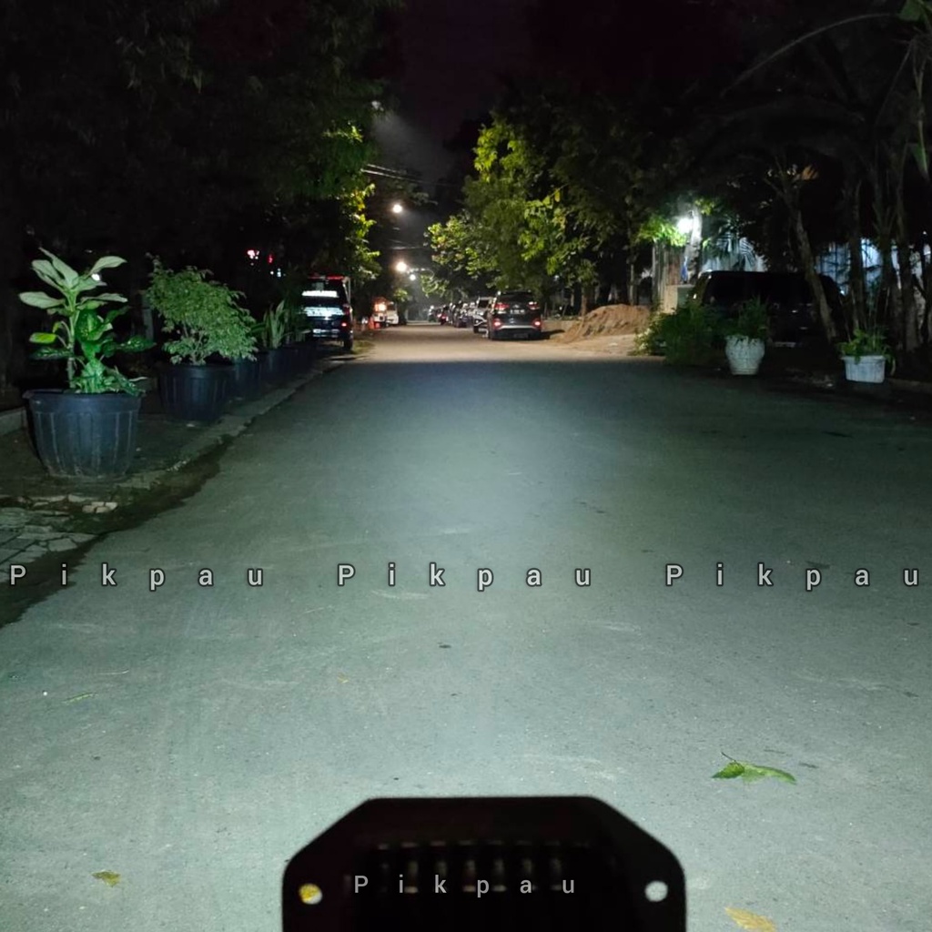Lampu Tembak 12 Mata LED Reflektor Depan Lensa 4D Full Alumunium CR7