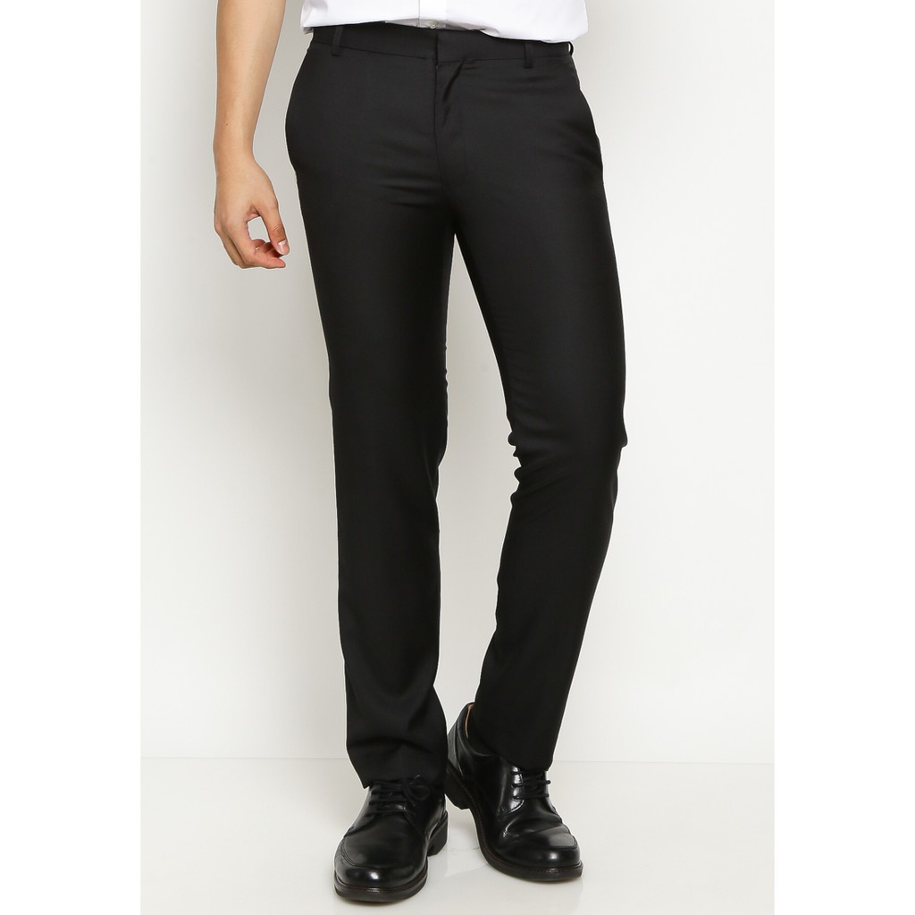 VALINO Celana Panjang Hitam Formal Pria V XXBC07 O9 VALINO Celana Panjang Hitam Formal Pria V XXBC07 O9