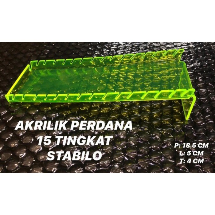 

ACRYLIC / AKRILIK KARTU PERDANA / PAJANGAN PERDANA 15 TINGKAT STABILO