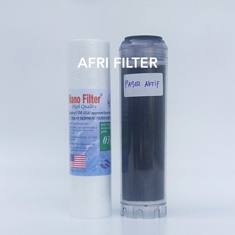 Paket Filter Air Zat Berbesi (Clear 10&quot; drat 3/4&quot; - SP)