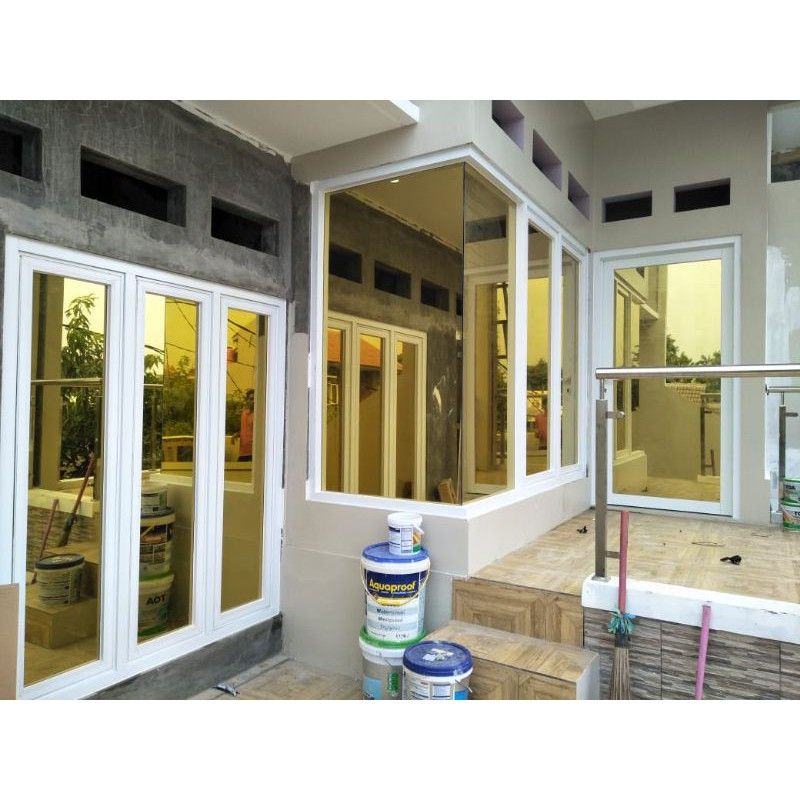 Stiker Kaca Mirror One Way Kaca Film Silver-152CmxP-50Cm Anti Panas