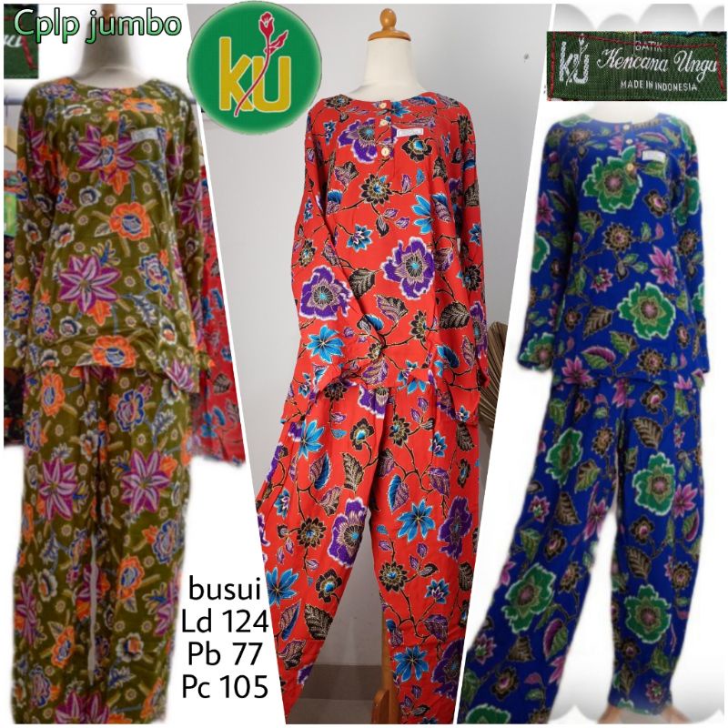 Kencana ungu setelan panjang Jumbo cplp k2