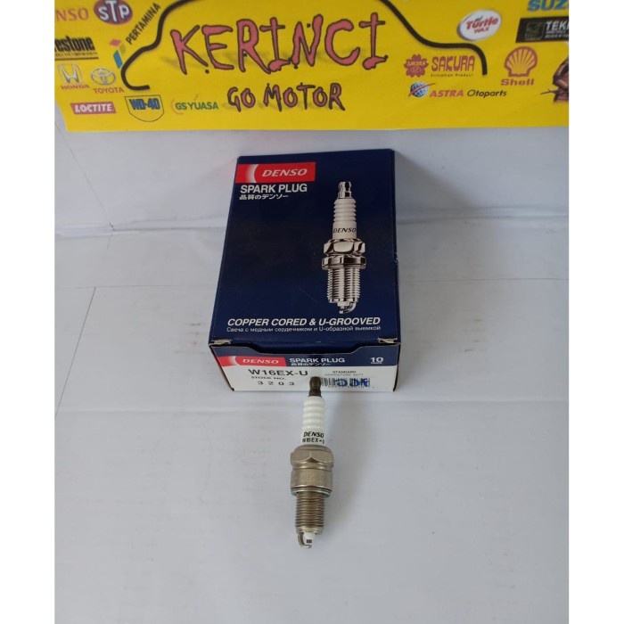 Busi Mobil W16EX-U Denso Spark Plug Mitsubishi Kuda 1.6 - Dan Gan 1.8