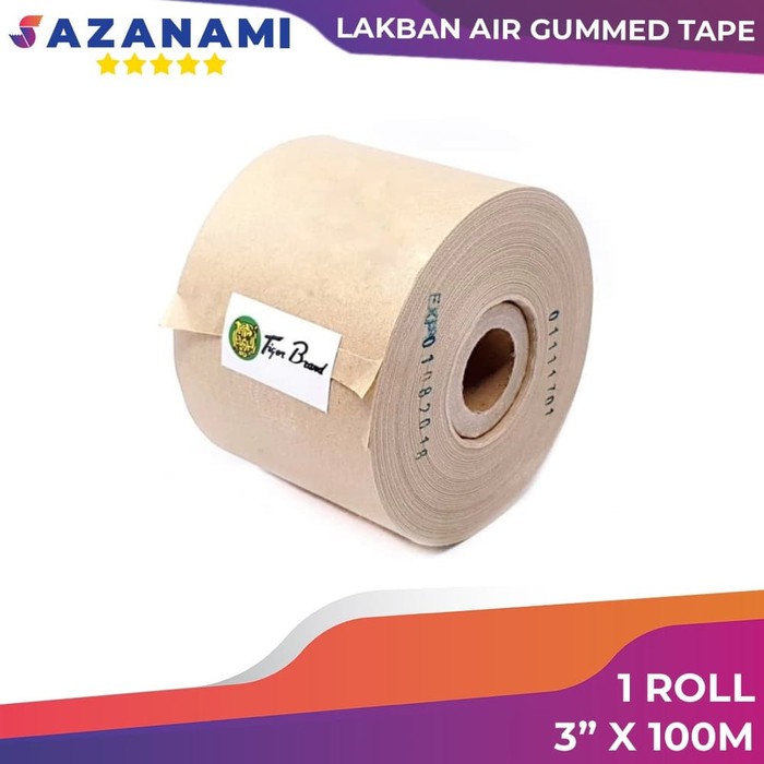 

ATH Lakban Air 3" Inch x 100M Gummed Tape Ter Craft Paper Kraft Tape