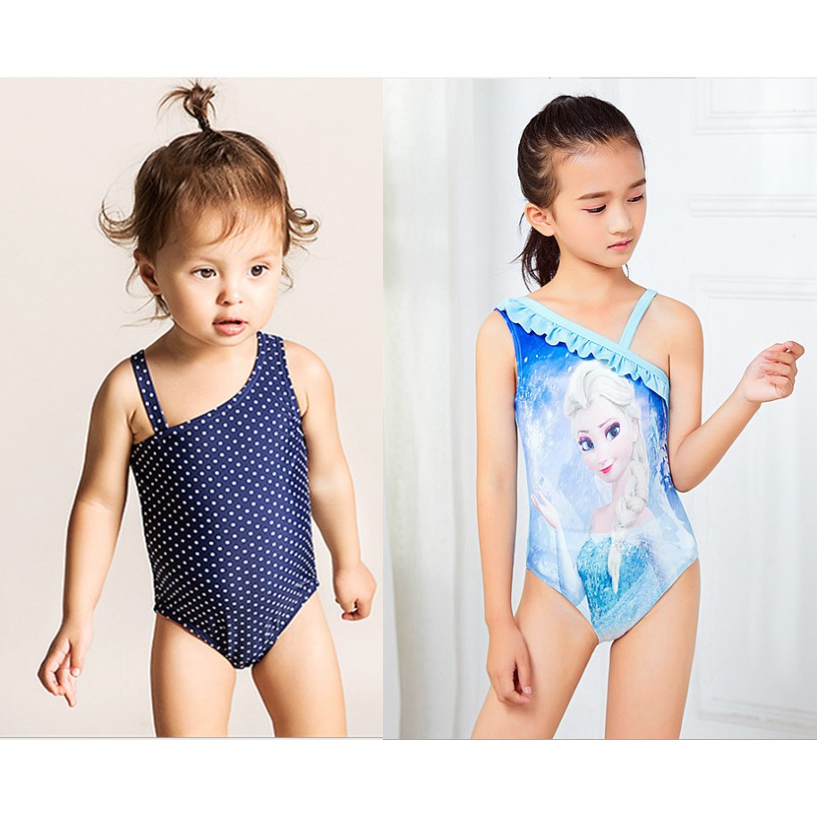 Baju renang bayi / anak import model miring