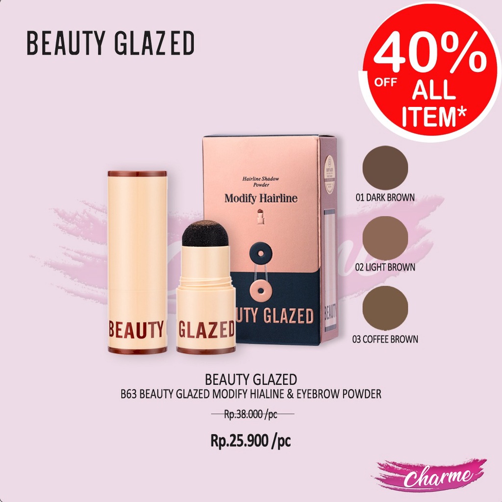 (READY &amp; ORI) Beauty Glazed Modify Hialine &amp; Eyebrow Powder B63 B 63