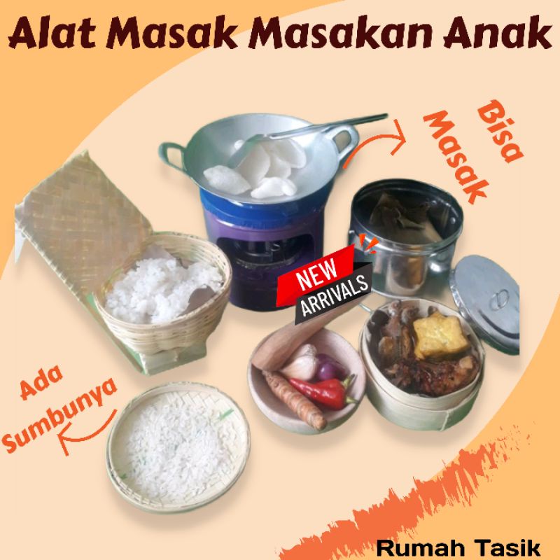 Set Mainan Masak Masakan Anak Paket Dapur Nenek