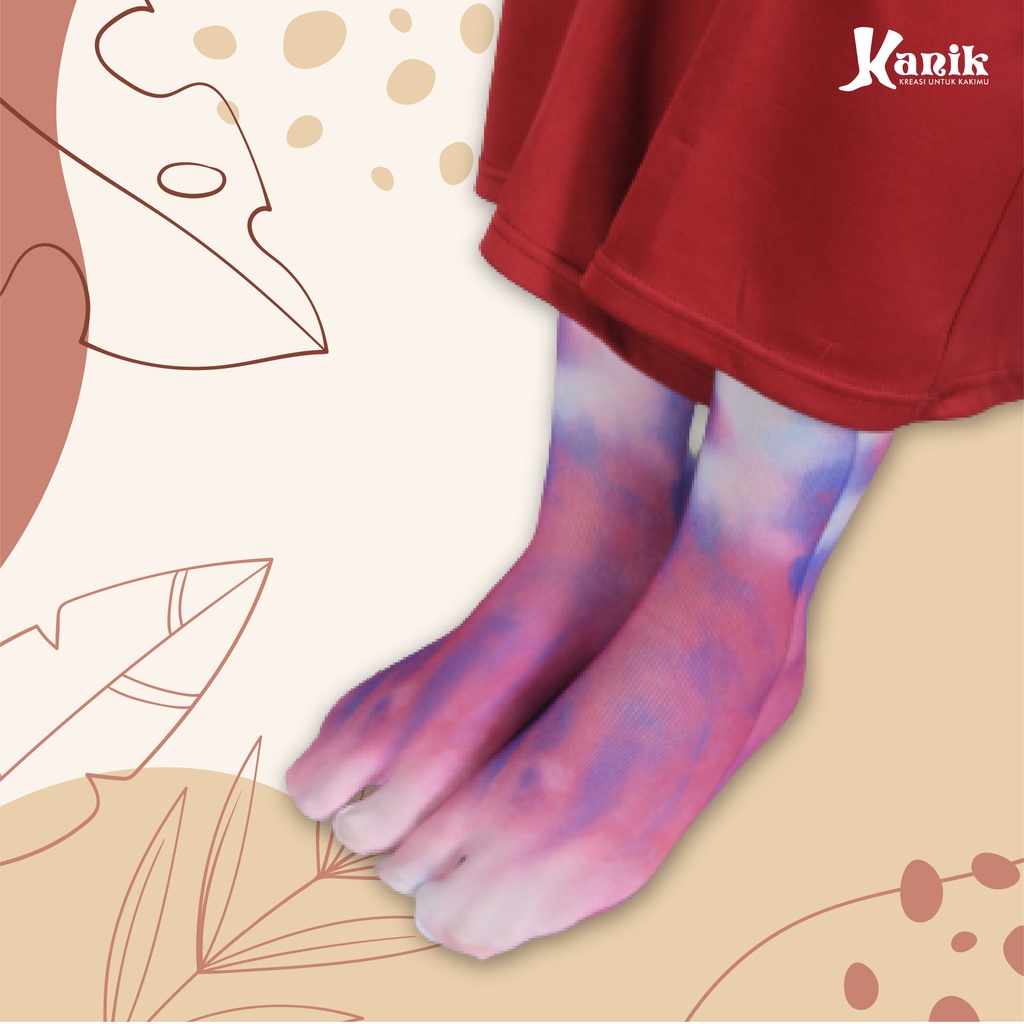 Kaos Kaki Wanita Jempol Pendek Motif Printing by Kanik