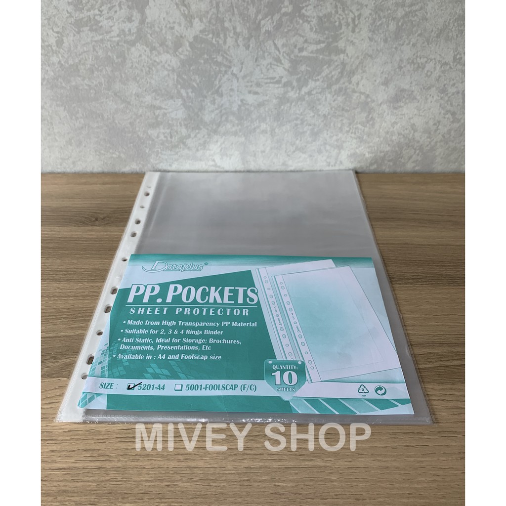 

Sheet Protector/ PP Pockets/ Plastik File Bolong - A4