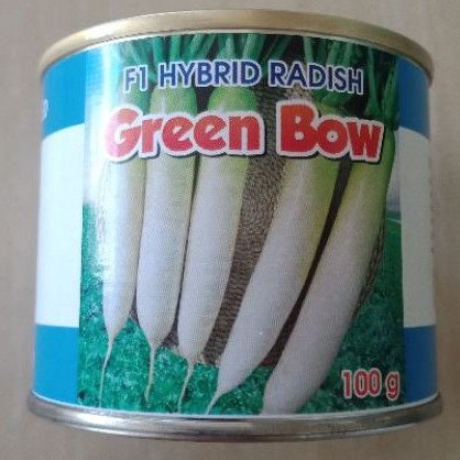 Benih Lobak Putih GREEN BOW F1 isi 100 gram Bibit Hibrida Nongwoo