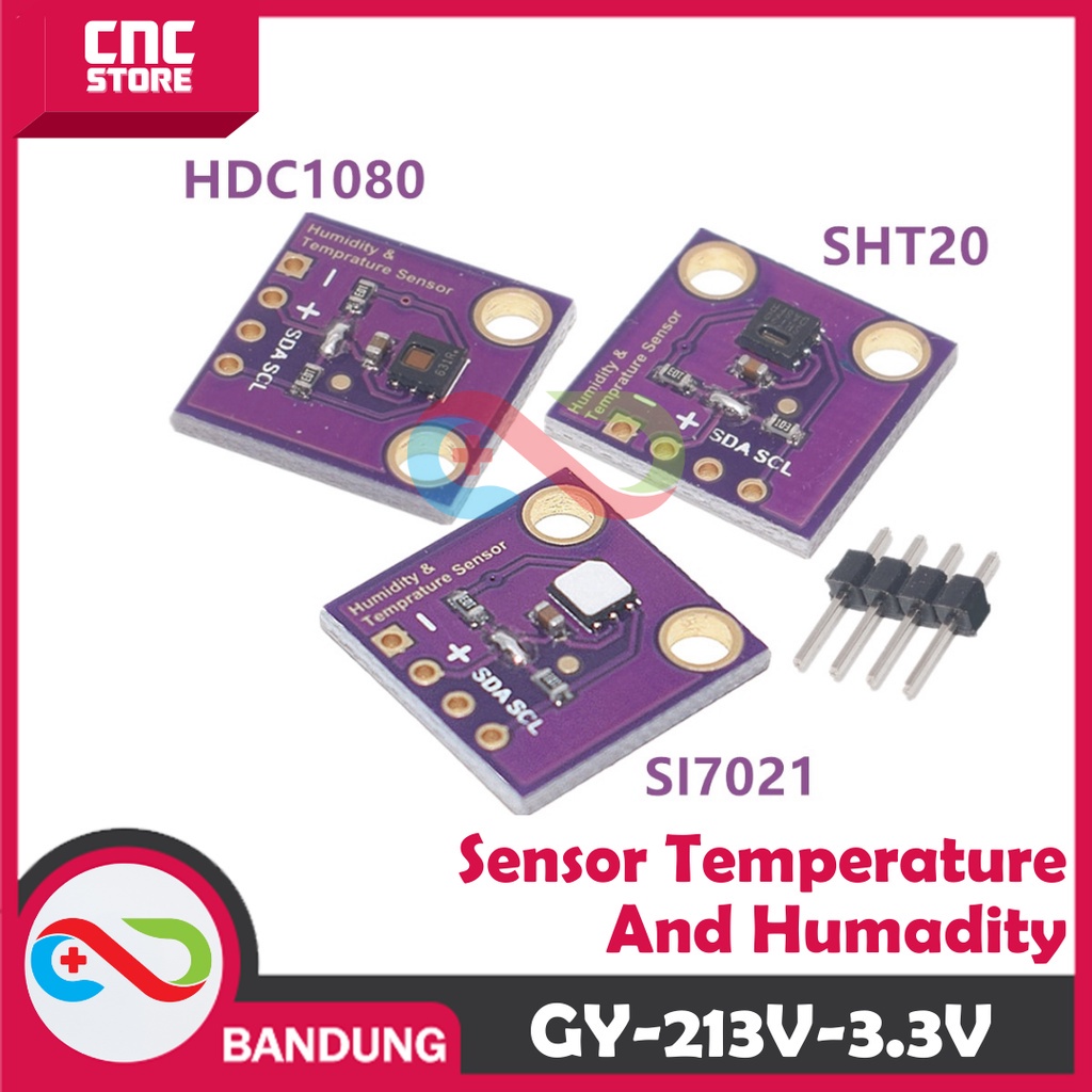 GY-213V-HDC1080 HIGH PRECISION TEMPERATURE AND HUMIDITY SENSOR MODULE