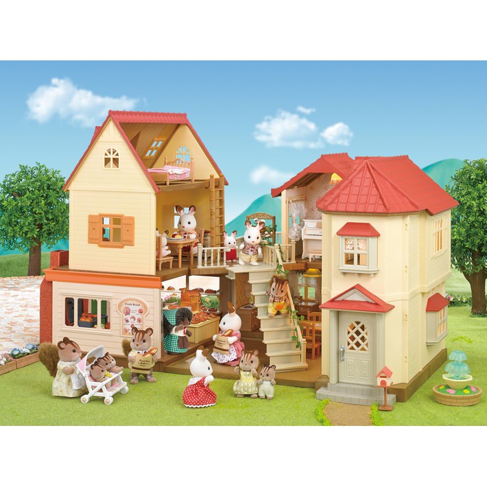 sylvanian families brick oven bakery set