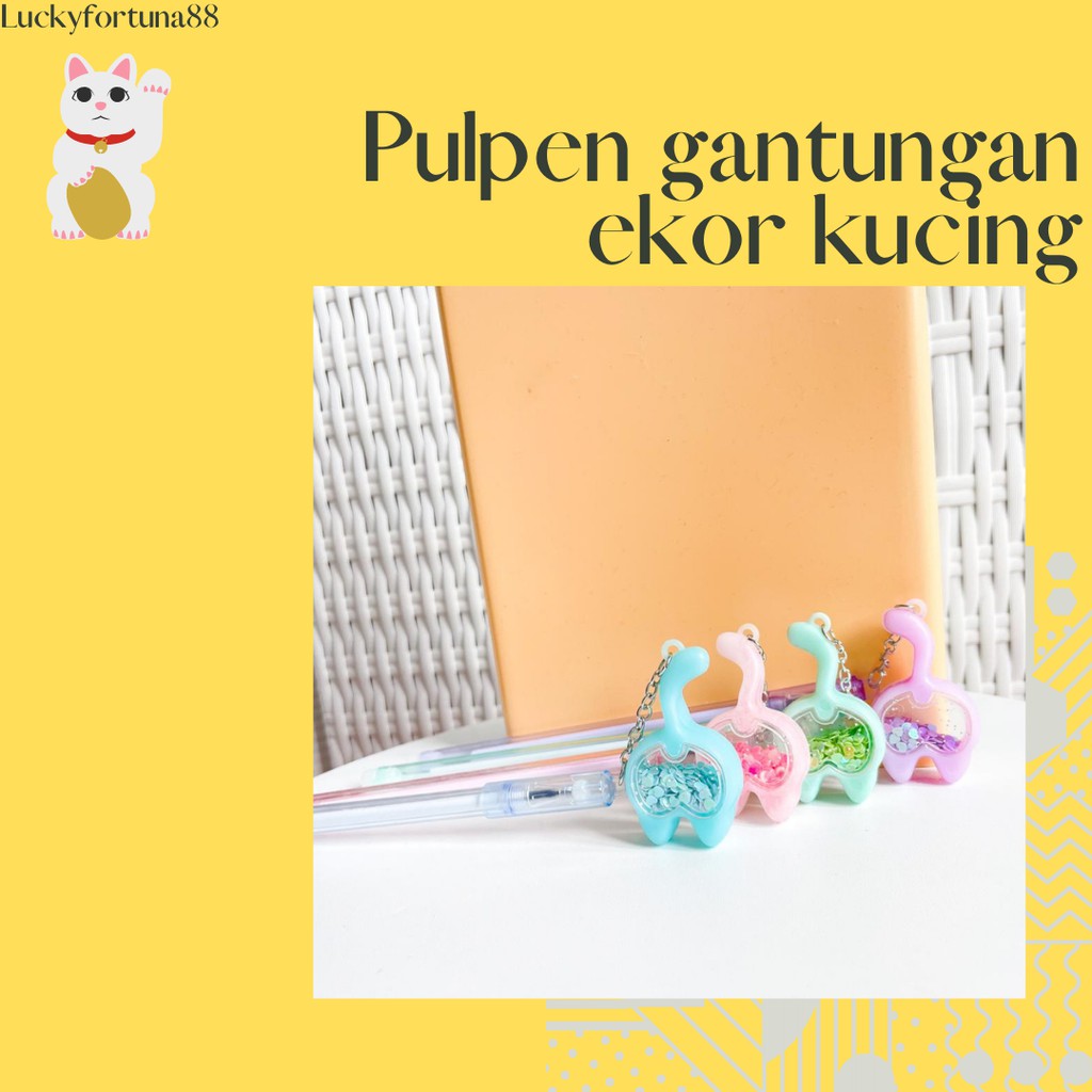 

[Luckyfortuna88] Pulpen gantungan ekor kucing pen gantungan ekor kucing alat tulis kantor alat tulis sekolah lucu murah unik lucu murah