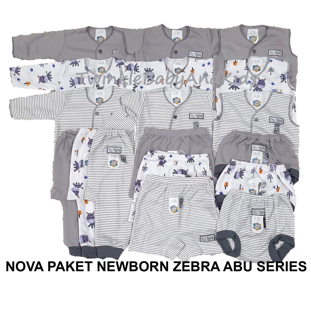 PAKET NEWBORN NOVA BAJU BAYI 0-3M - EARTH COLOR PERLENGKAPAN BABY LAHIRAN LAHIR