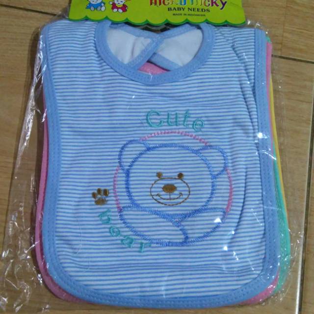 Celemek Bayi kancing NICKO NICKY isi 2 pcs