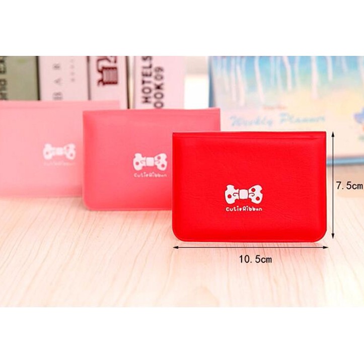 Dompet Kartu Nama Atm Motif Cute Ribbon Cute Ribbon Name Card Holder Tempat Kartu