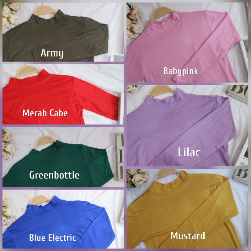 MANSET BAJU RAYON PREMIUM / MANSET KAOS RAYON TURTLENECK