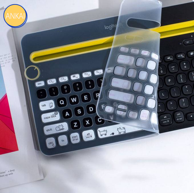 Ankai Logitech K380 K480 Cover Pelindung Keyboard Wireless Bluetooth Bahan Silikon Anti Air