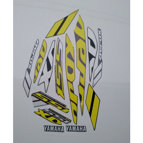 Striping Lis Stiker Yamaha Aerox 155 Grey Kuning 2019 Original