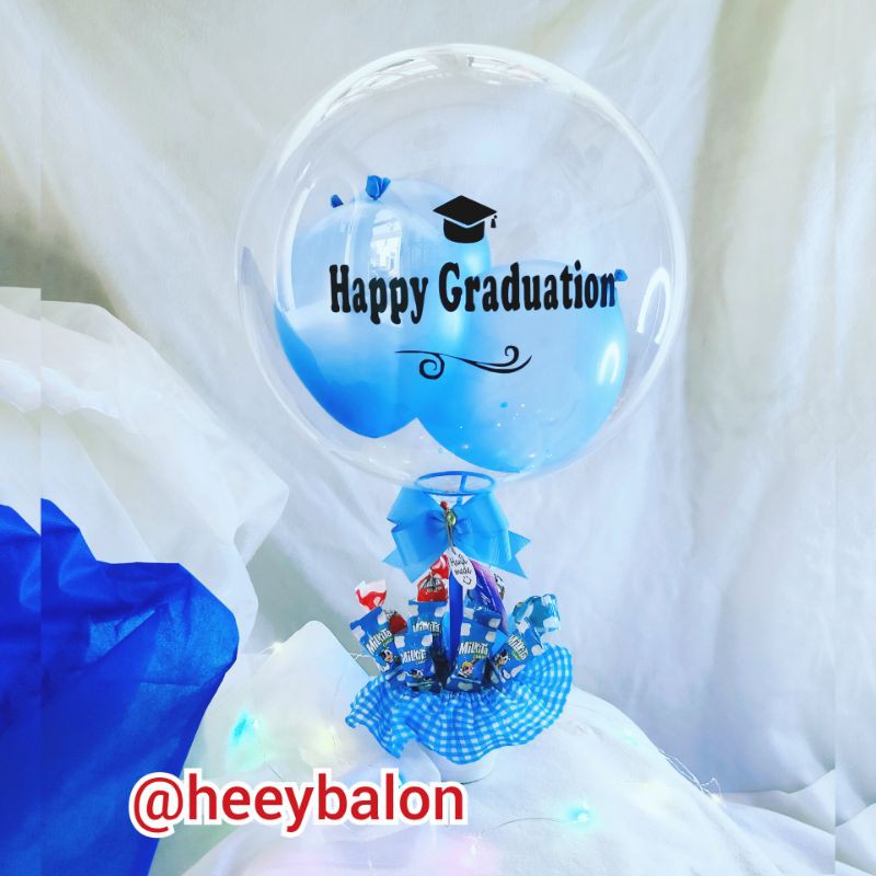 Balon Buket/Balon Box/Balon Bening/Balon Snack/Balon ultah/Balon Wisuda/Buket Wisuda/Kado Wisuda/