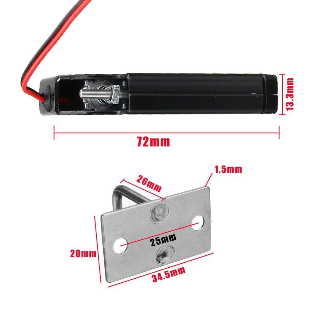 Solenoid Door Lock Electric DC 12V 2A Solenoid Jendela Pintu Lemari RFID