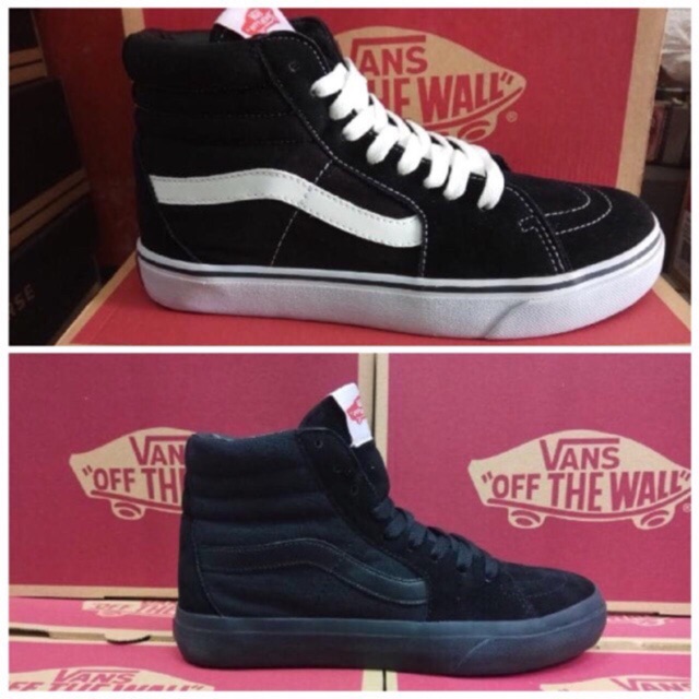 Sepatu  SK8 High Black White PREMIUM