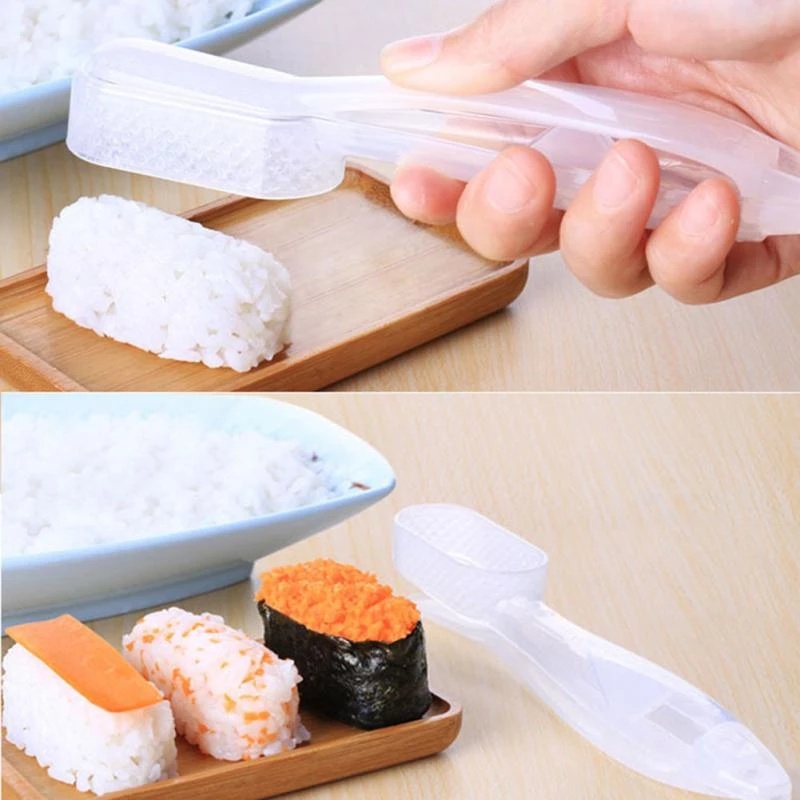 Cetakan Sushi / Bola Nasi / Bento Model Tekan Tangan Gaya Jepang Untuk Alat Dapur