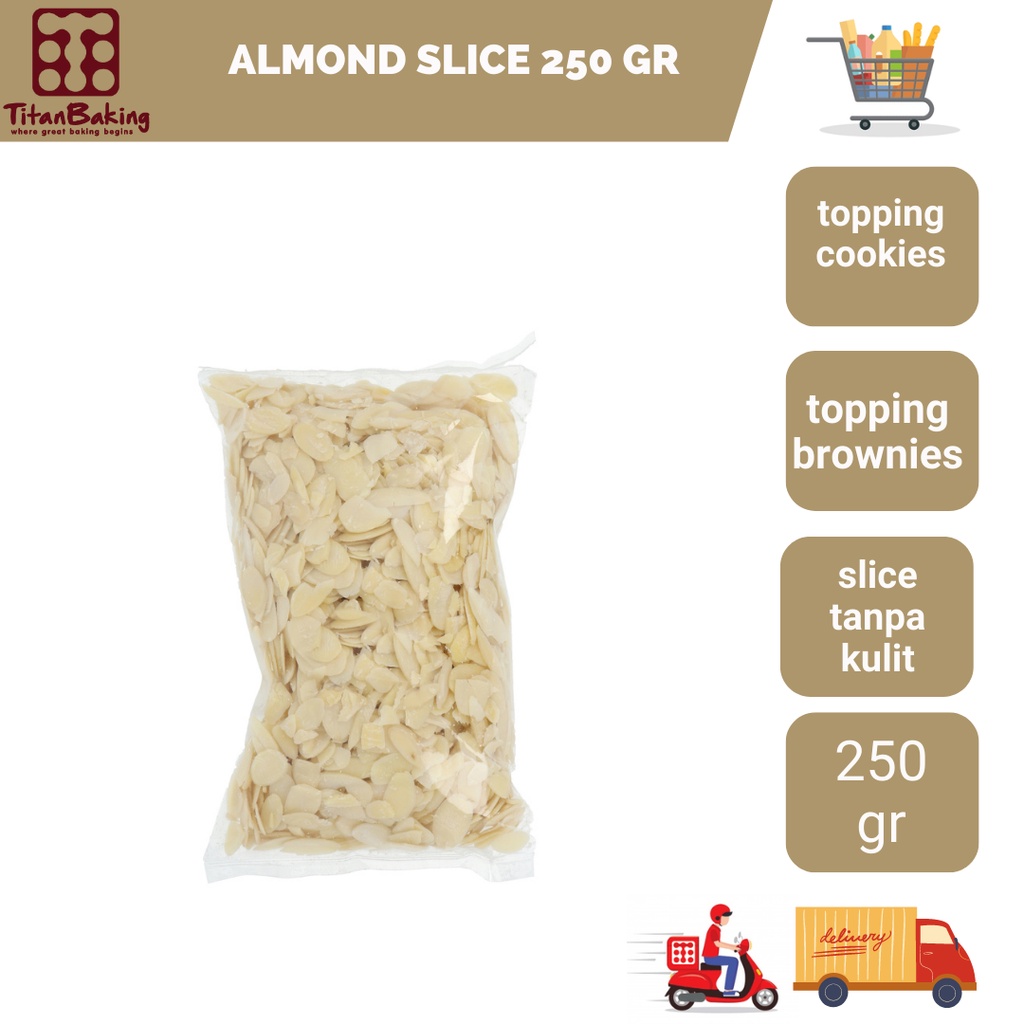 

Almond Slice / Almon Iris Potongan Berat 250 Gram