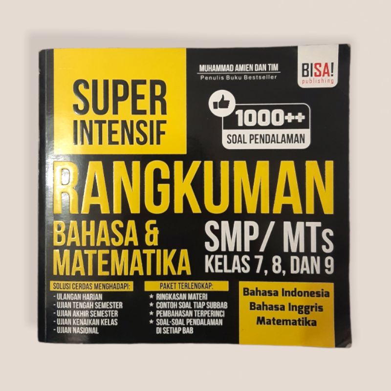 SUPER INTENSIF RANGKUMAN BAHASA & MATEMATIKA SMP/MTs KELAS 7, 8, DAN 9