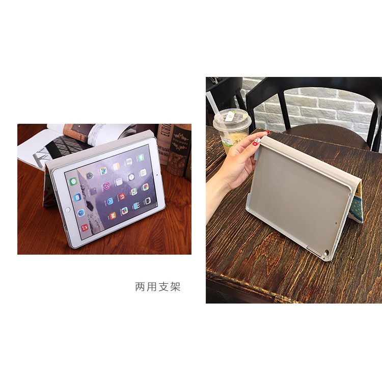 Case Pelindung Bahan Kulit Motif Kartun Anti Jatuh Untuk Ipad 9 10.2 8 7 6 5 Air2 10.5 Mini 2 4 3 4 5 1