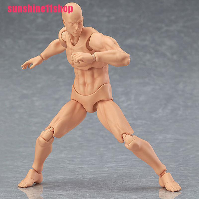 1 Set Action Figure Model Anime Menggambar Tubuh Manusia Untuk Seniman