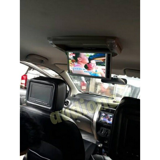 Tv plafon universal layar 9 inch utk Innova Fortuner Livina Sienta built-in TV Tuner