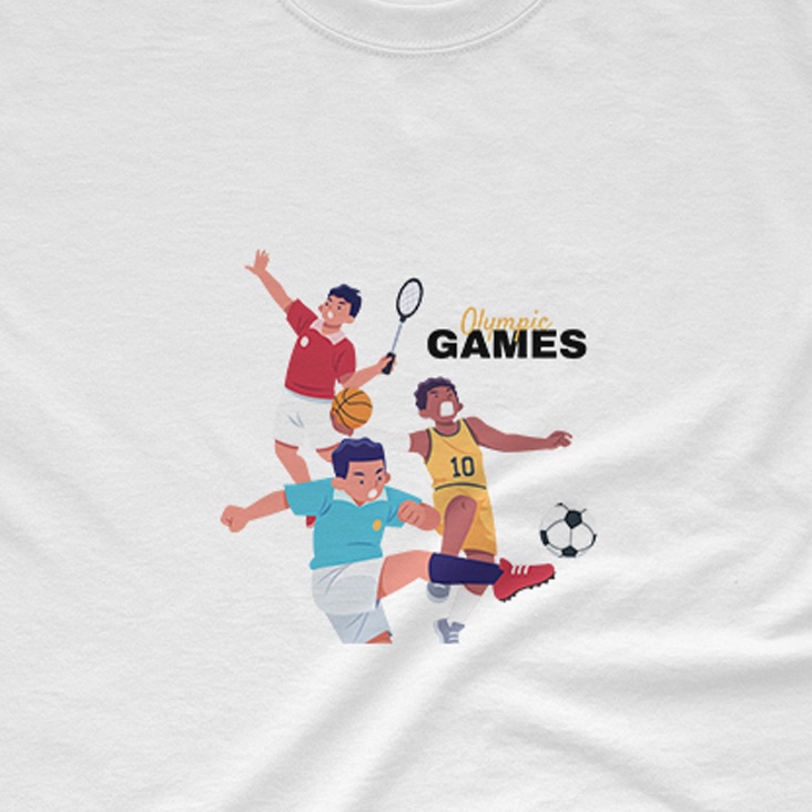 Isamu - T-Shirt Edisi Sport | White - 11CA005