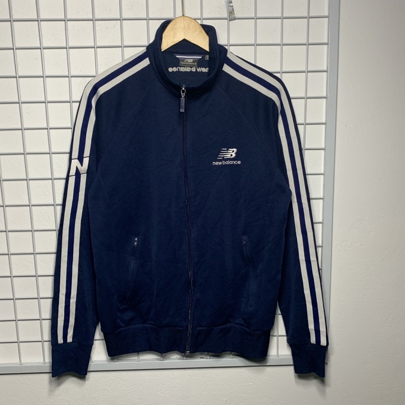 jaket tracktop new balance NB navy second original