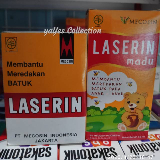 Laserin obat tradisional herbal batuk masuk angin muntah sakit perut baby anak dewasa 60 30 ml madu