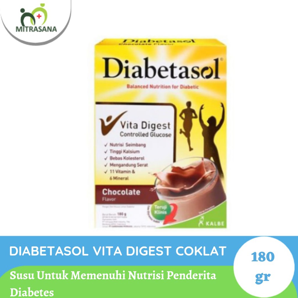 

Diabetasol Vita Digest Coklat 180gr