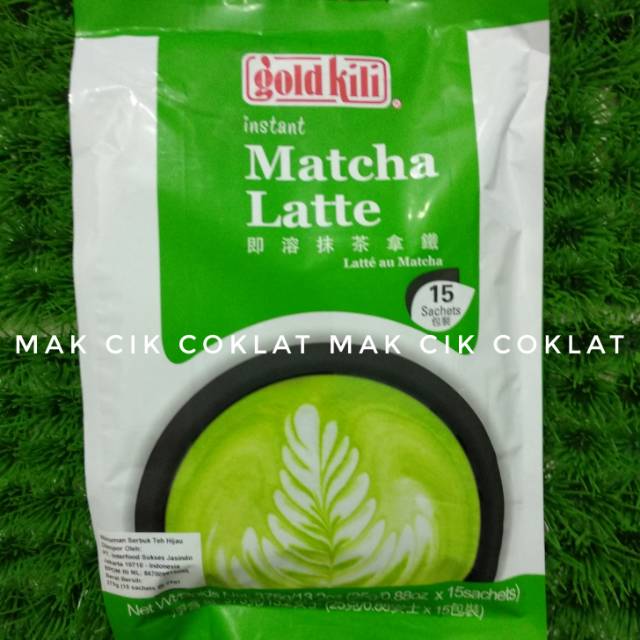 

Gold kili matcha latte 375 gram isi 15