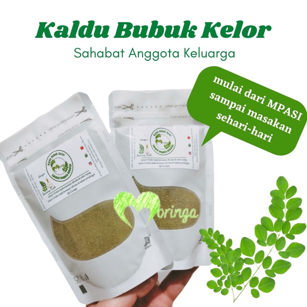 

MoringaOfficial Kaldu Bubuk Kelor isi 50 gram HANYA 7.500 / Kaldu MPASI / Kaldu Masakan / Alami