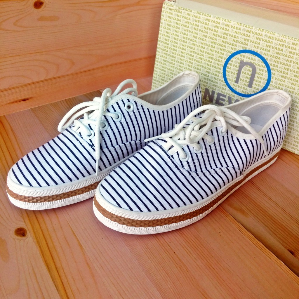 NEVADA ASC2WH Sepatu Wanita Sneakers Flat Casual Kanvas White Original Matahari