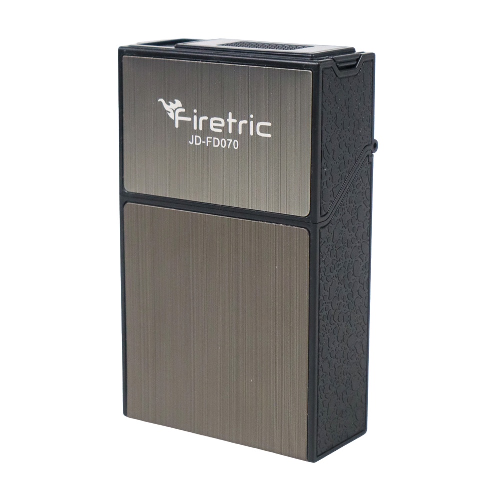 Firetric Kotak Rokok 20 Slot Modular Cigarette Case with Electric Lighter JDFD070 HITAM