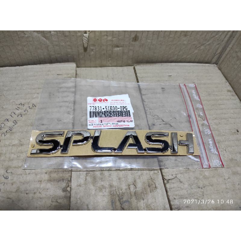 Emblem Splash Orignal Suzuki